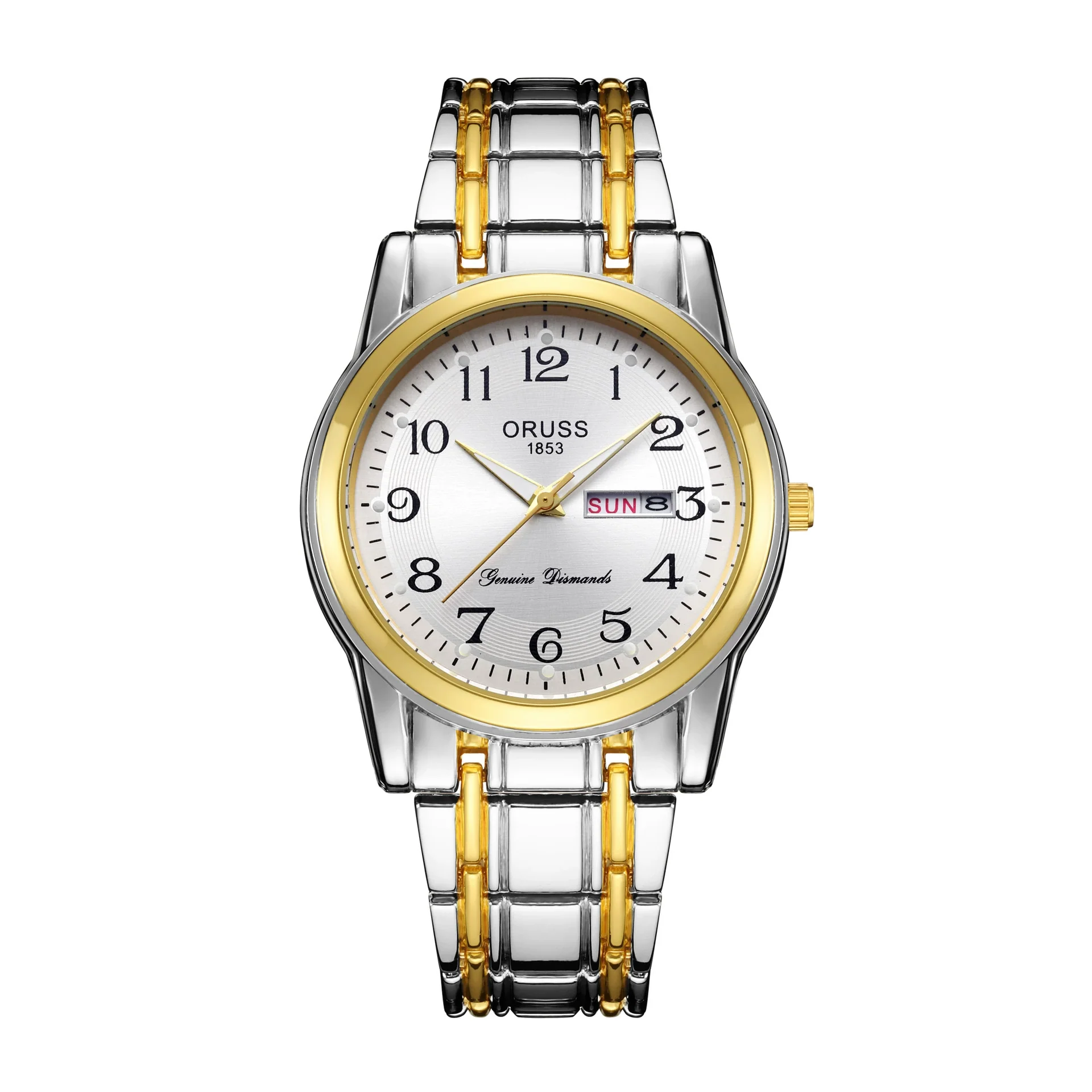 Watch Stainless Steel Round Automatic Waterproof Luminous Quartz Fashion Couple Watch - Image 3