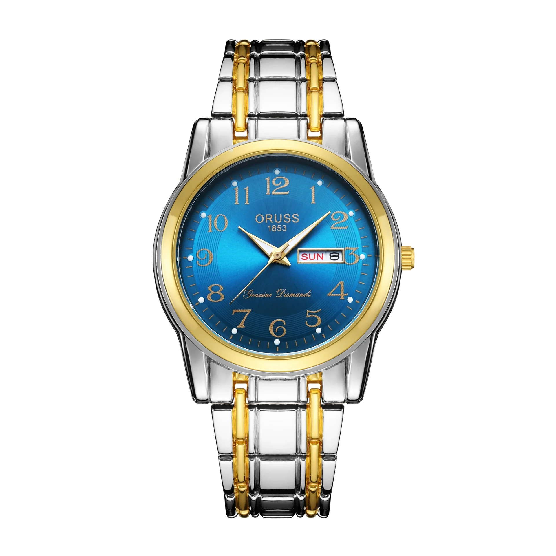 Watch Stainless Steel Round Automatic Waterproof Luminous Quartz Fashion Couple Watch - Image 6