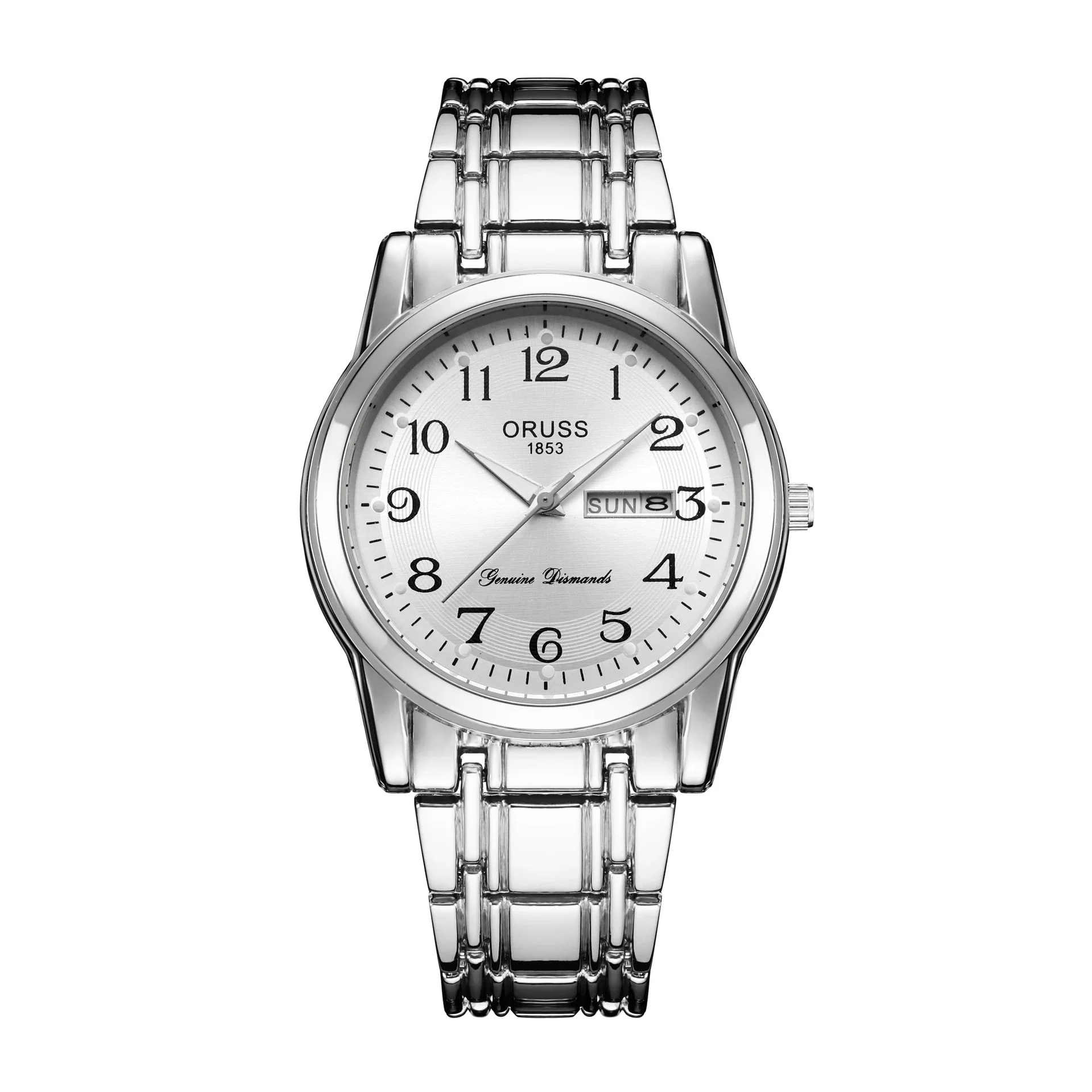 Watch Stainless Steel Round Automatic Waterproof Luminous Quartz Fashion Couple Watch - Image 8