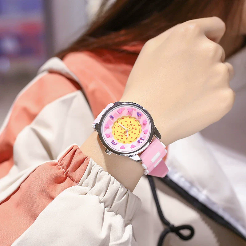 Watch Titanium Alloy Silicone Round Dial For Women And Men