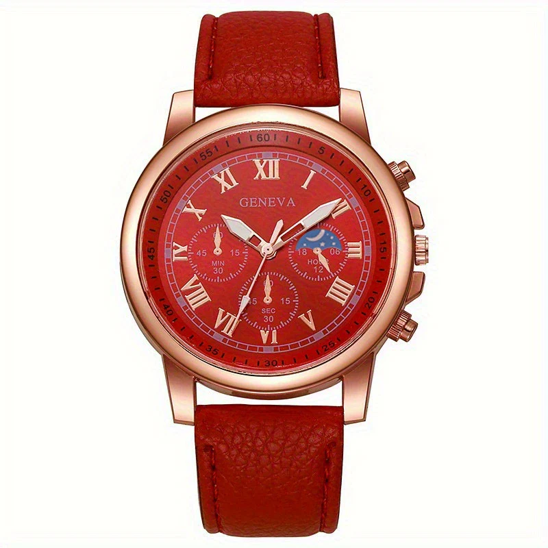 Watch Women's Round Plastic Alloy Pin Buckle Medieval Style Quartz - Image 7