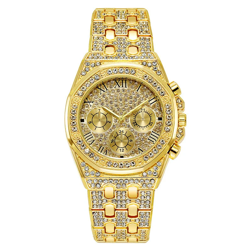 Watches Alloy Case Steel Band Round Dial Quartz Men's Fashion - Image 5