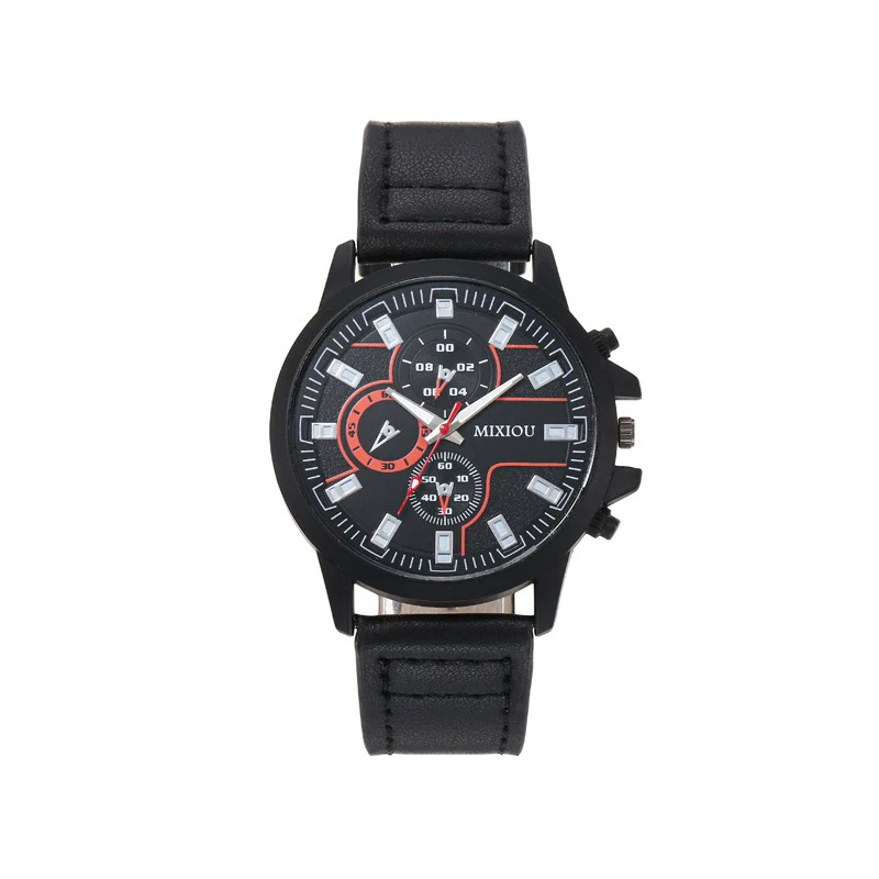 Watches Casual Style Alloy Case Imitation Leather Strap Round Dial - Image 8