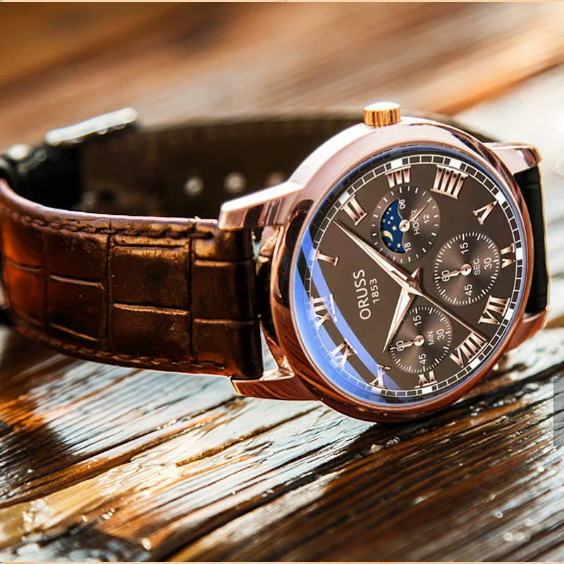 Waterproof Luminous Men's Quartz Watch With Alloy Case Pu Strap And Mineral Strengthened Glass Mirror - Image 2