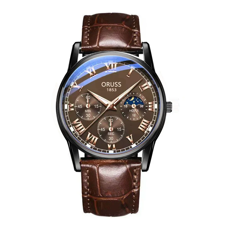 Waterproof Luminous Men's Quartz Watch With Alloy Case Pu Strap And Mineral Strengthened Glass Mirror - Image 5