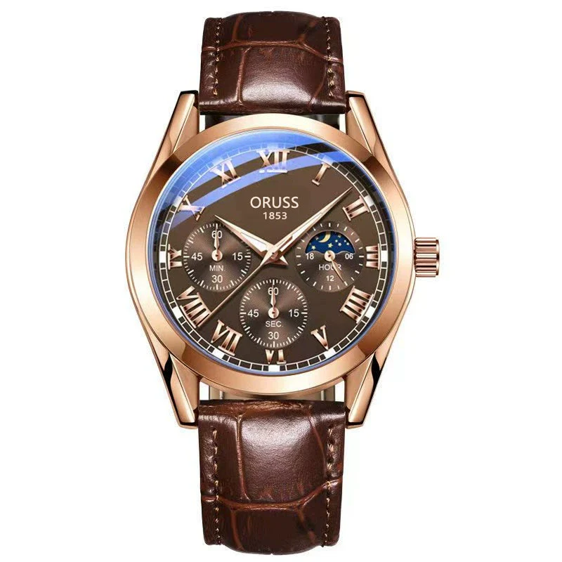 Waterproof Luminous Men's Quartz Watch With Alloy Case Pu Strap And Mineral Strengthened Glass Mirror - Image 6