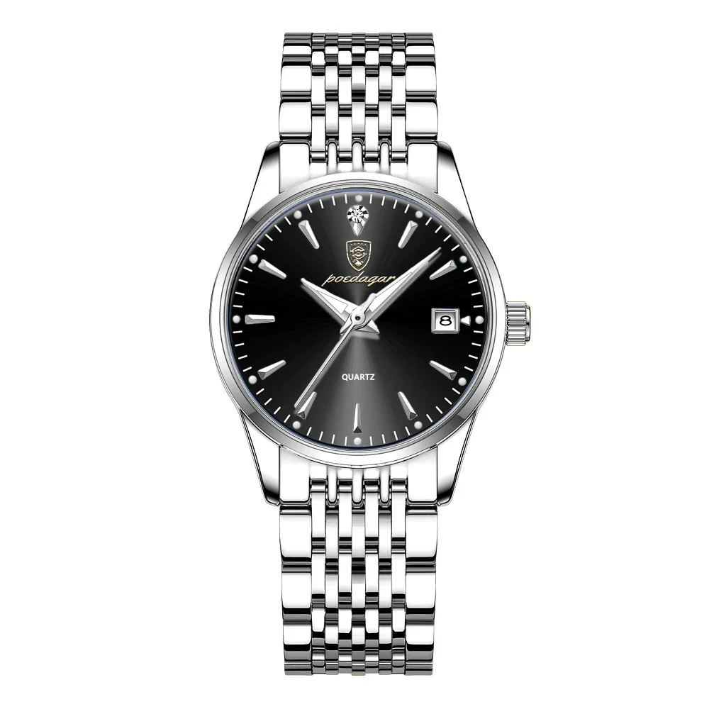 Waterproof Luminous Ultrathin Business Style Watch Alloy Case Stainless Steel Strap Round Dial Sapphire Crystal Glass Mirror - Image 10