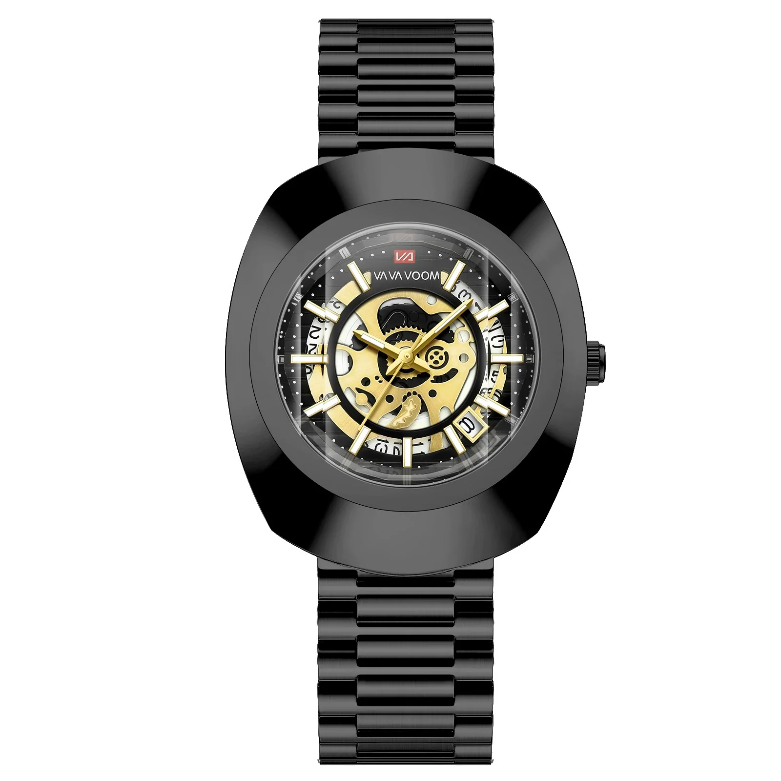 Waterproof Quartz Men's Watch Stainless Steel Alloy Mineral Reinforced Glass Mirror Oval Dial Business Style - Image 9