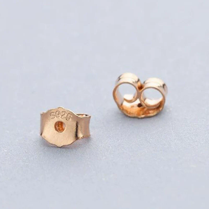 Wholesale 925 Sterling Silver Earplugs Jewelry With Antidrop Butterfly Design And Electroplating Treatment - Image 4