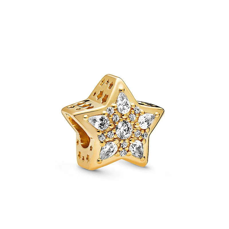 Wholesale 925 Sterling Silver Minimalist Plants And Flowers Inlay Beaded Diy Accessories Pendant - Image 15