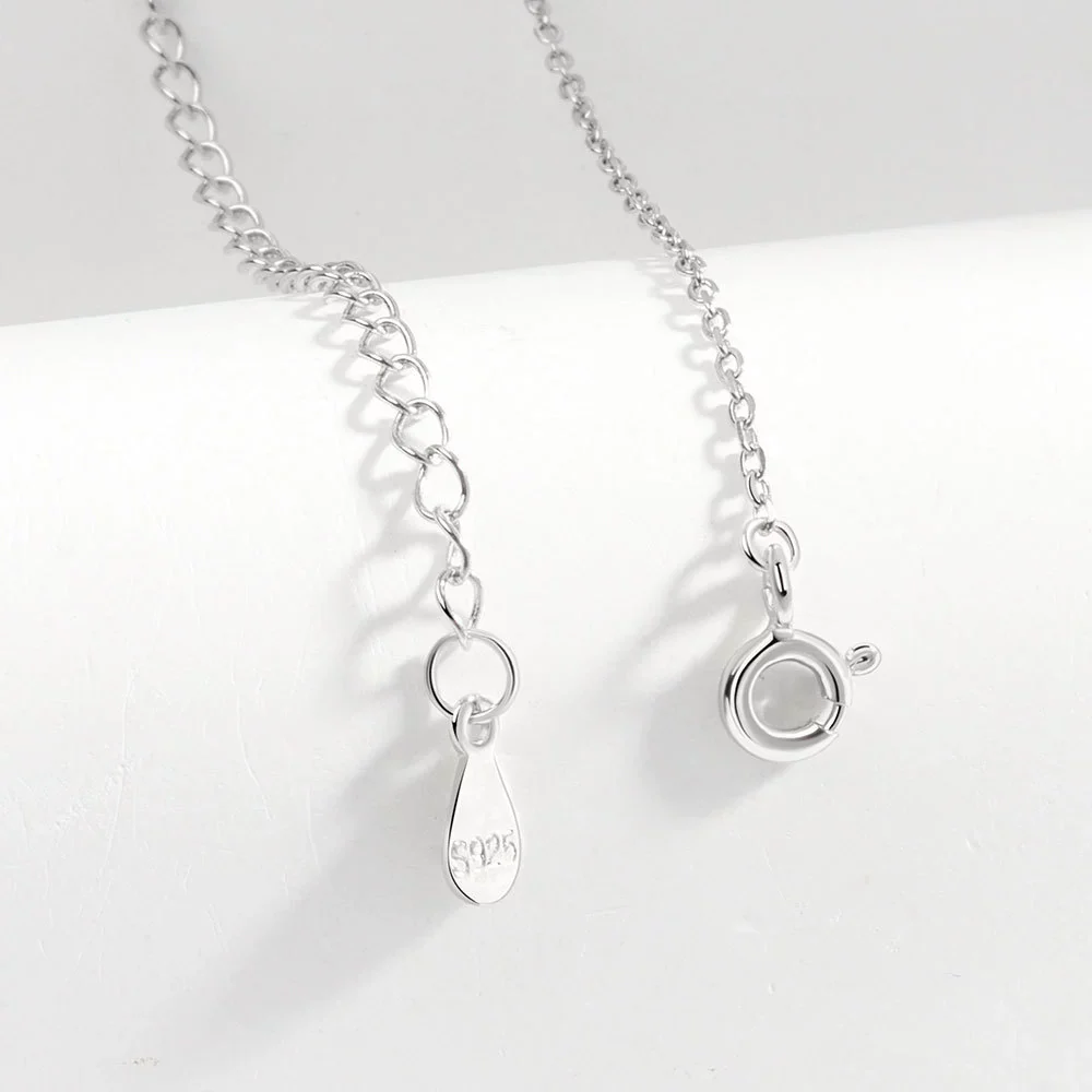 Wholesale 925 Sterling Silver Necklace With Geometric Crown Swan Pendant Electroplated For Women - Image 4