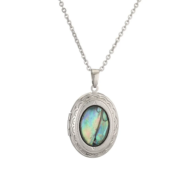 Wholesale Abalone Shell Pendant Necklace With O Word Chain Animal Zodiac Geometric Style Environmentalfriendly - Image 8