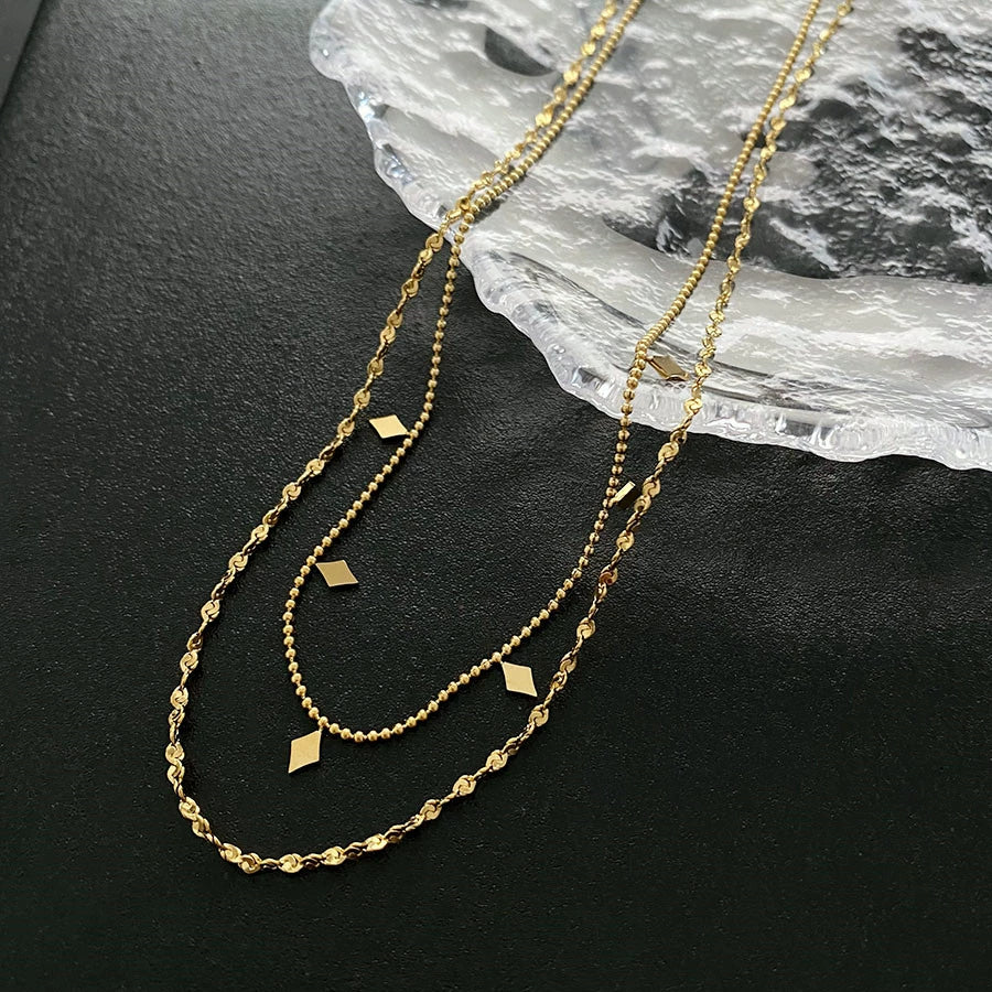 Wholesale Accessories Titanium Steel Geometric Ochain Women's Necklace