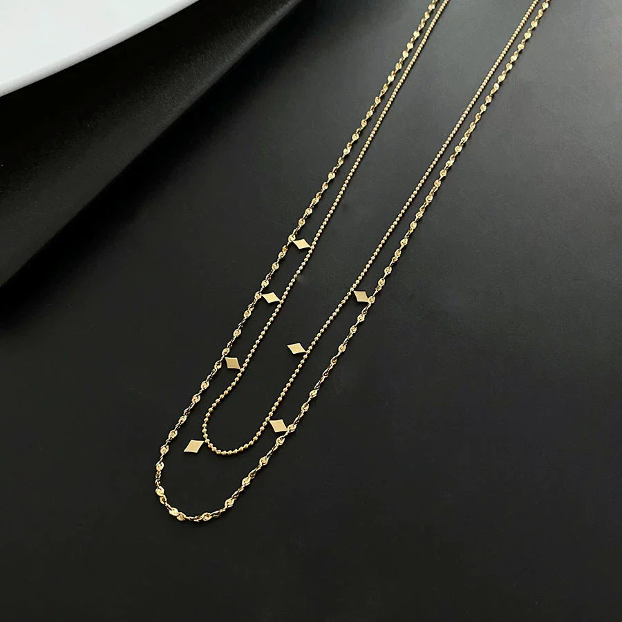 Wholesale Accessories Titanium Steel Geometric Ochain Women's Necklace - Image 5