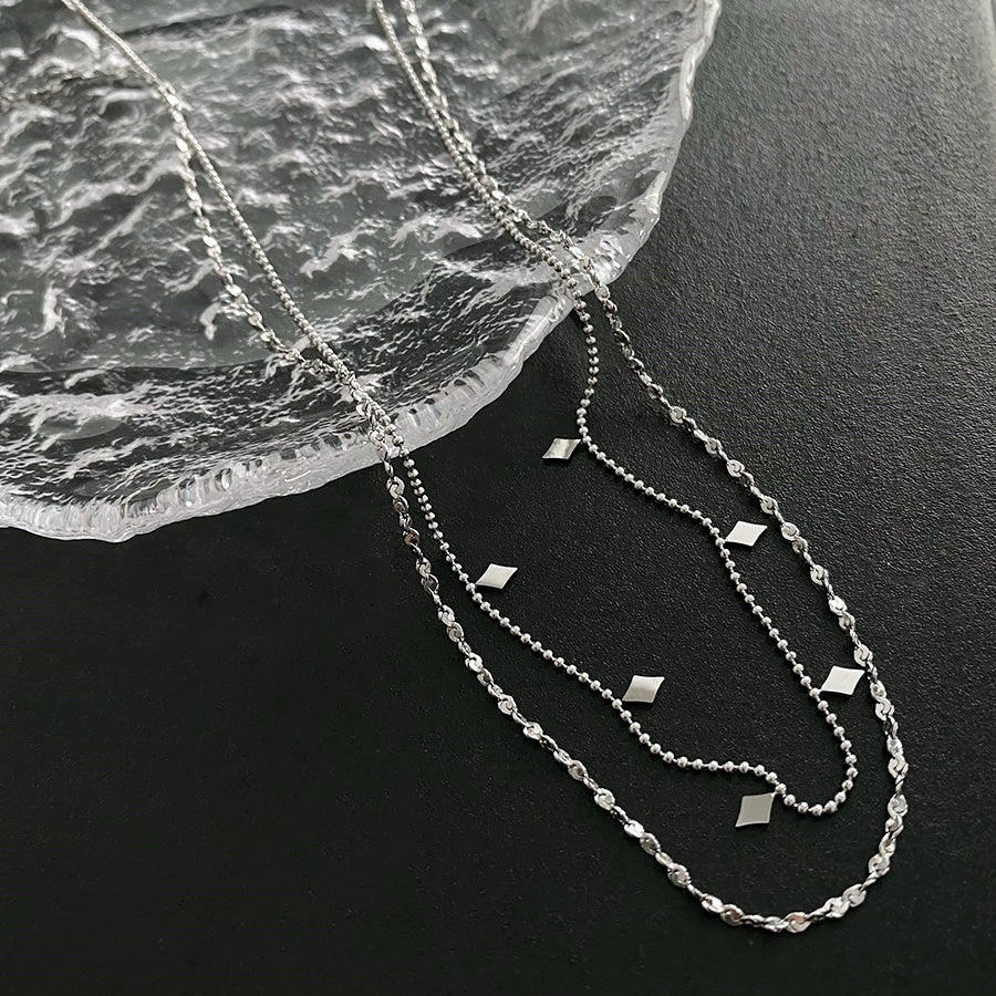 Wholesale Accessories Titanium Steel Geometric Ochain Women's Necklace - Image 6