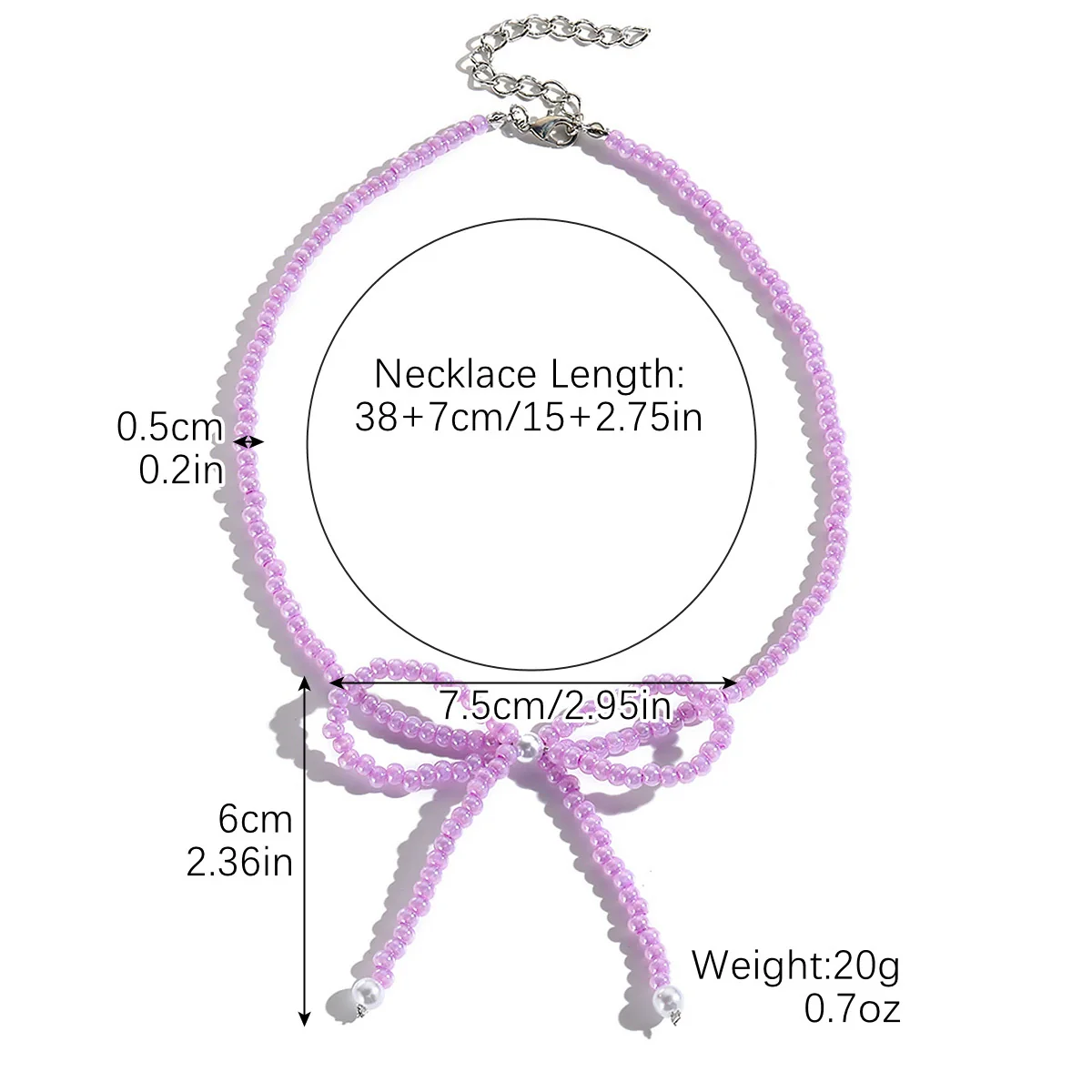 Wholesale Accessories Zinc Alloy Bowknot Geometric Ochain Necklace With Electroplating For Women - Image 14