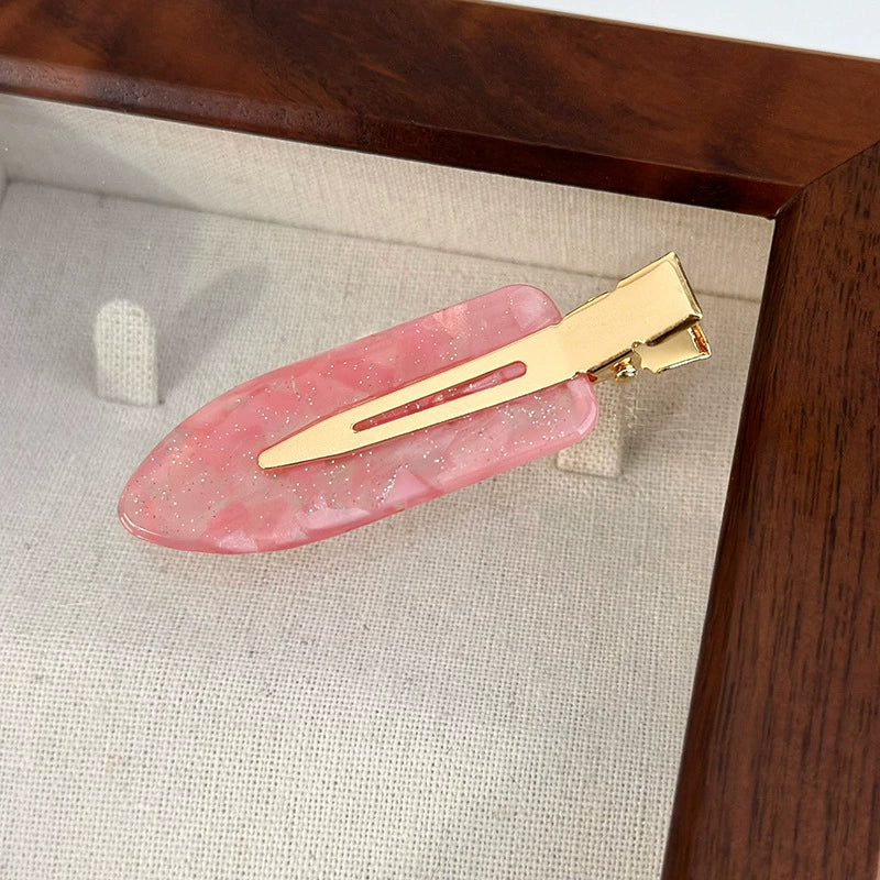 Wholesale Acetic Acid Seamless Duckbill Hairpin For Women With Stamping Super Fairy Dream Pink Gradient Style - Image 6