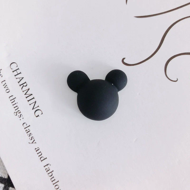 Wholesale Acrylic Diy Accessories Matte Frosted Rubber Painted Micky Head Patch Hairpin With Environmental Protection Treatment - Image 10