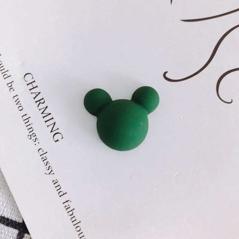 Wholesale Acrylic Diy Accessories Matte Frosted Rubber Painted Micky Head Patch Hairpin With Environmental Protection Treatment - Image 6