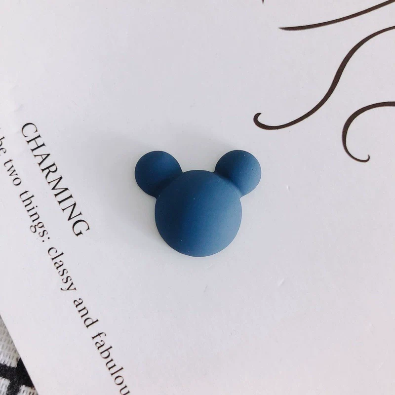 Wholesale Acrylic Diy Accessories Matte Frosted Rubber Painted Micky Head Patch Hairpin With Environmental Protection Treatment - Image 8