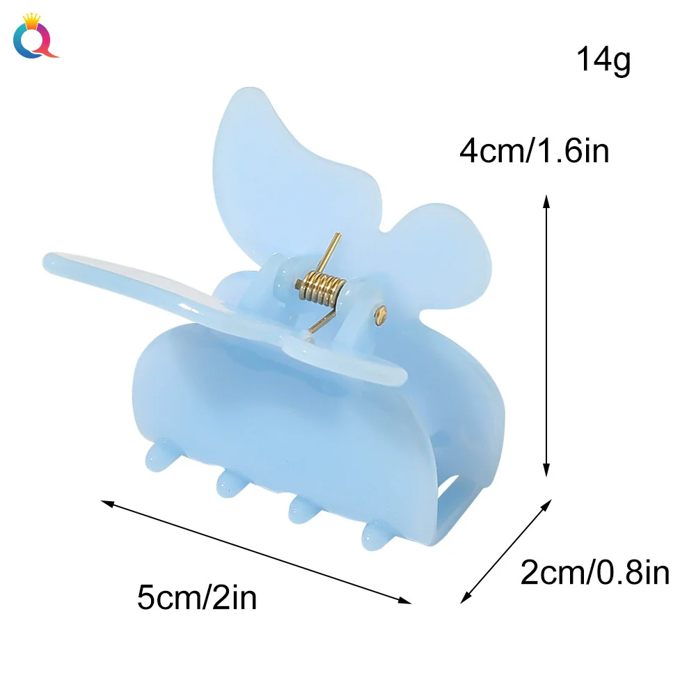 Wholesale Acrylic Handmade Butterfly Shape Women's Hair Clip - Image 4