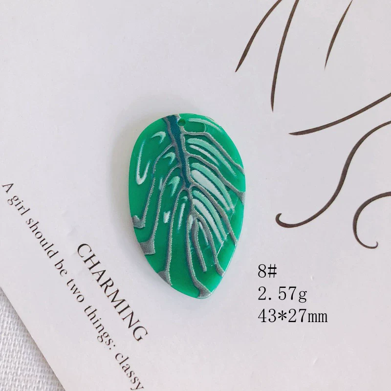 Wholesale Acrylic Jewelry Accessories With Three Dimensional Printing Pattern For Diy - Image 13