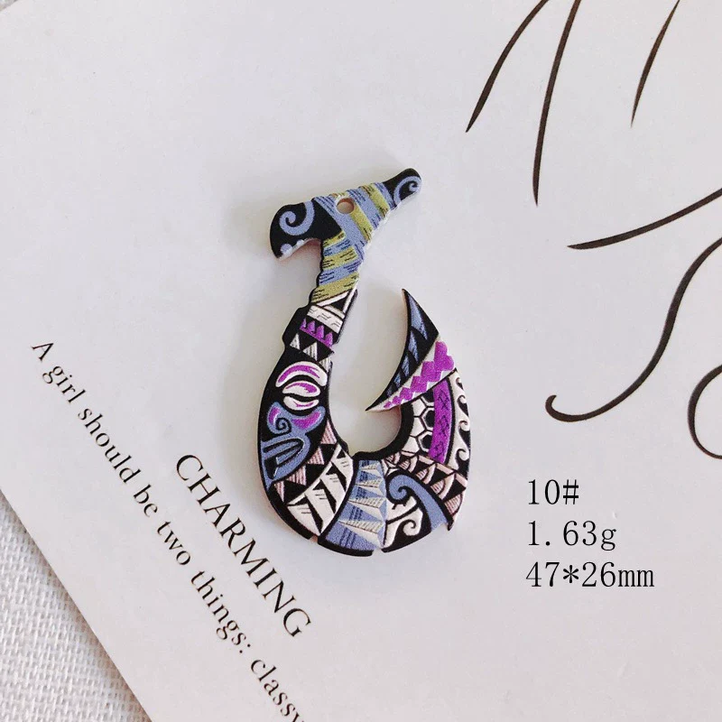 Wholesale Acrylic Jewelry Accessories With Three Dimensional Printing Pattern For Diy - Image 15