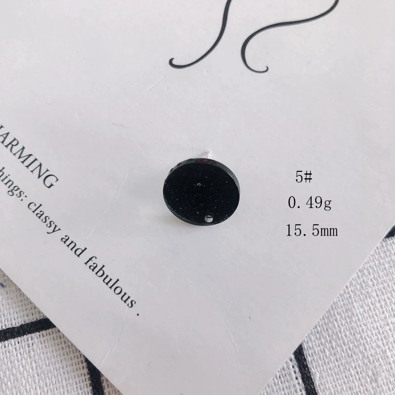 Wholesale Acrylic Stud Earrings Round Shape Solid Color Simple And Sweet Style Environmental Protection Treatment - Image 10