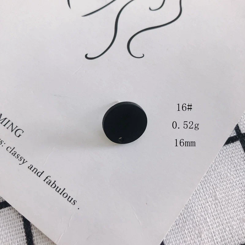 Wholesale Acrylic Stud Earrings Round Shape Solid Color Simple And Sweet Style Environmental Protection Treatment - Image 21