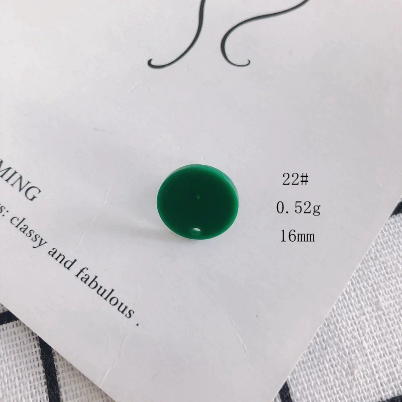 Wholesale Acrylic Stud Earrings Round Shape Solid Color Simple And Sweet Style Environmental Protection Treatment - Image 27