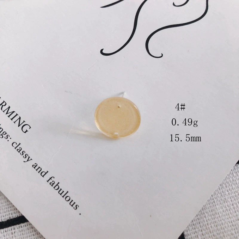 Wholesale Acrylic Stud Earrings Round Shape Solid Color Simple And Sweet Style Environmental Protection Treatment - Image 9