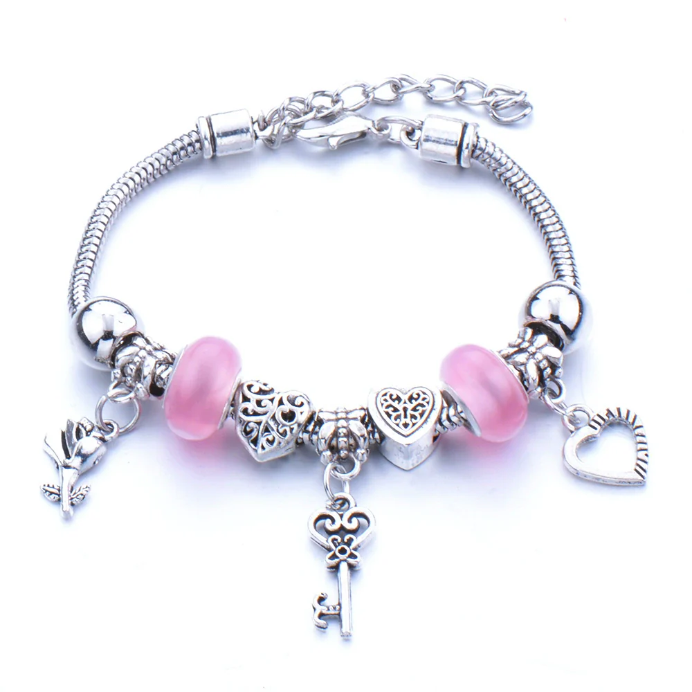 Wholesale Adjustable Beaded Bracelet With Butterfly Pendant For Girls Alloy Geometric Pattern Electroplated - Image 23