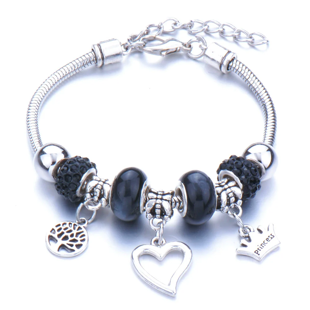Wholesale Adjustable Beaded Bracelet With Butterfly Pendant For Girls Alloy Geometric Pattern Electroplated - Image 28