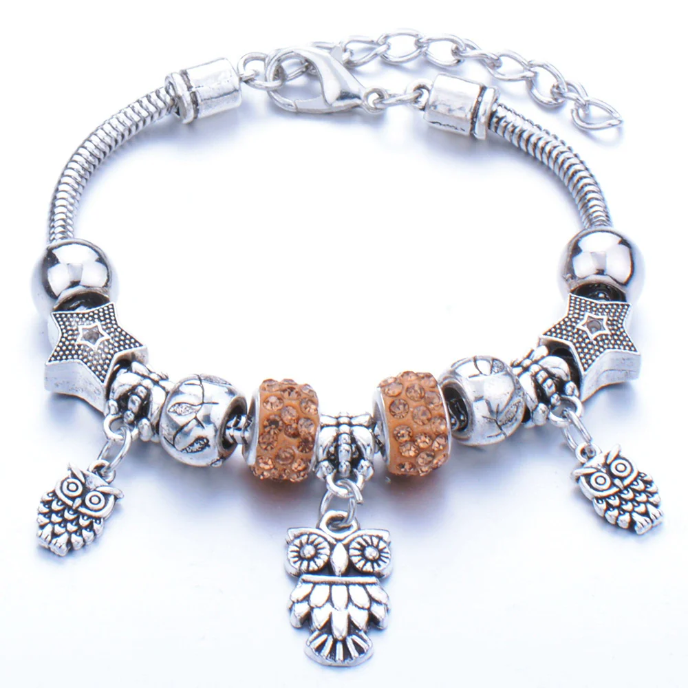Wholesale Adjustable Beaded Bracelet With Butterfly Pendant For Girls Alloy Geometric Pattern Electroplated - Image 36