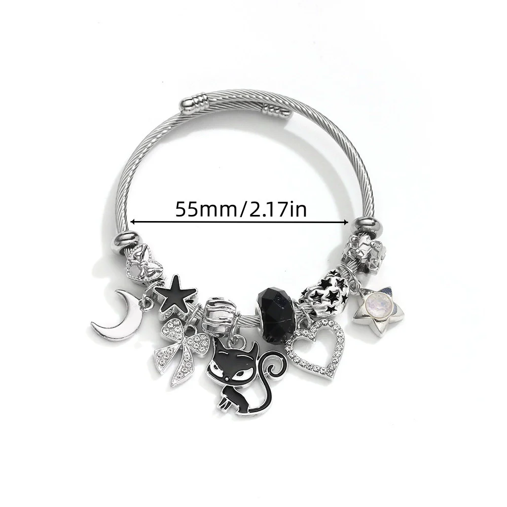 Wholesale Adjustable Beaded Jewelry Cartoon Character Zinc Alloy Electroplated Unisex Bracelet - Image 5