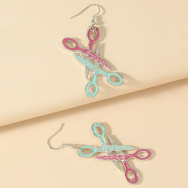 Wholesale Alloy Acrylic Fruit Leaves Pendant Women's Ear Jewelry With 14K Gold Ear Needle And Electroplating Design - Image 4