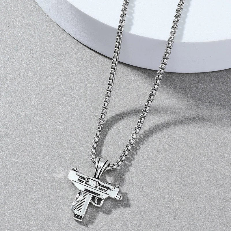 Wholesale Alloy Ak47 Gun Pendant Necklace Electroplated Unisex Fashion Jewelry - Image 10