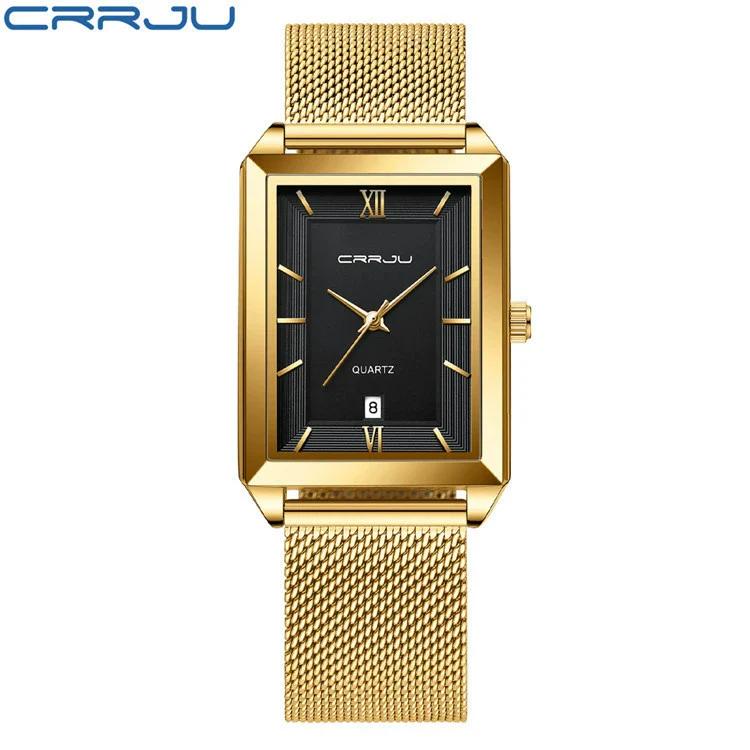 Wholesale Alloy And Stainless Steel Casual Business Fashion Men's Rectangular Dial Watch - Image 8