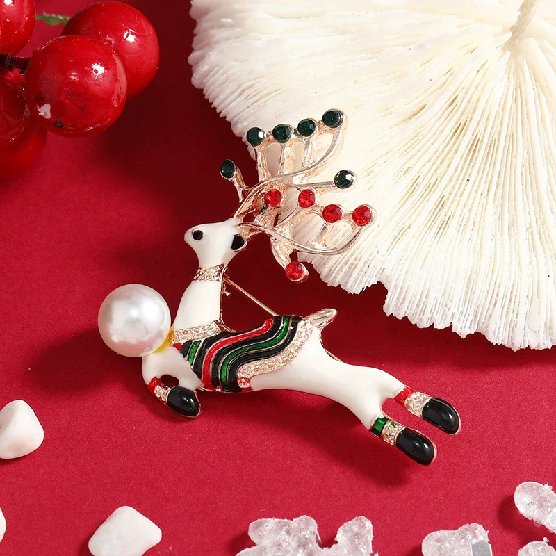 Wholesale Alloy Animal Dripping Oil Brooch For Women With Festival Elements - Image 2