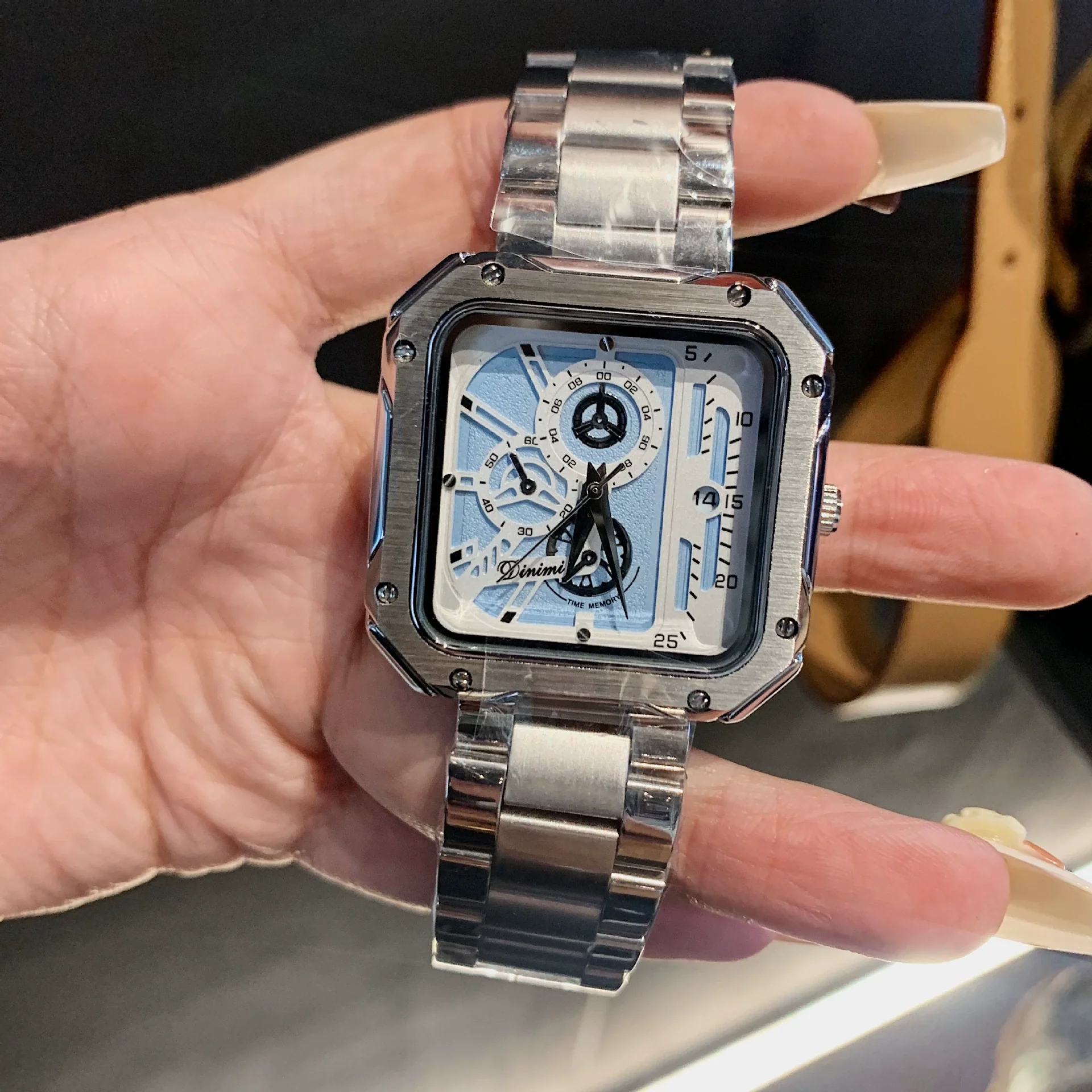Wholesale Alloy Band Square Casual Watch With Stainless Steel Buckle - Image 10
