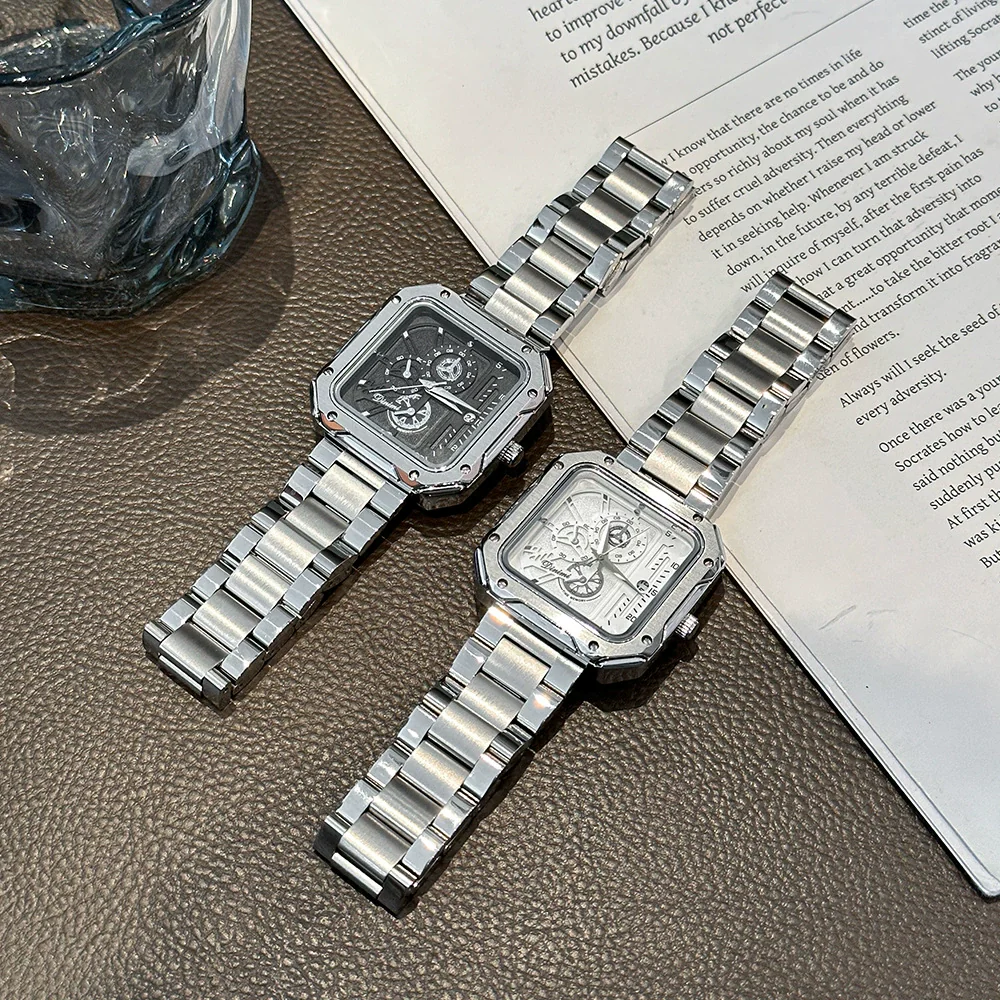Wholesale Alloy Band Square Casual Watch With Stainless Steel Buckle - Image 4