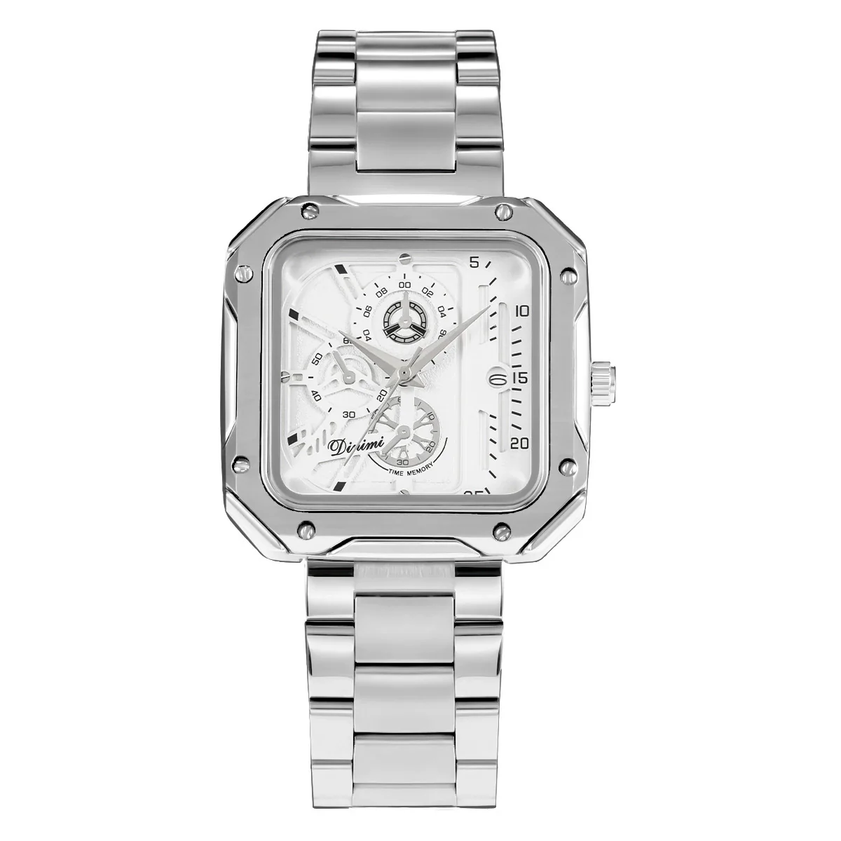 Wholesale Alloy Band Square Casual Watch With Stainless Steel Buckle - Image 5