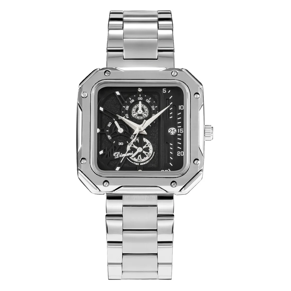 Wholesale Alloy Band Square Casual Watch With Stainless Steel Buckle - Image 6