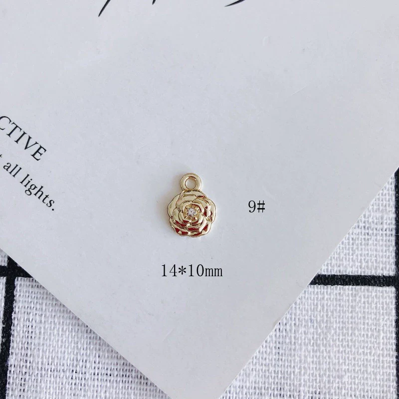 Wholesale Alloy Bear Rose Pendant Earrings Jewelry Accessories - Image 13