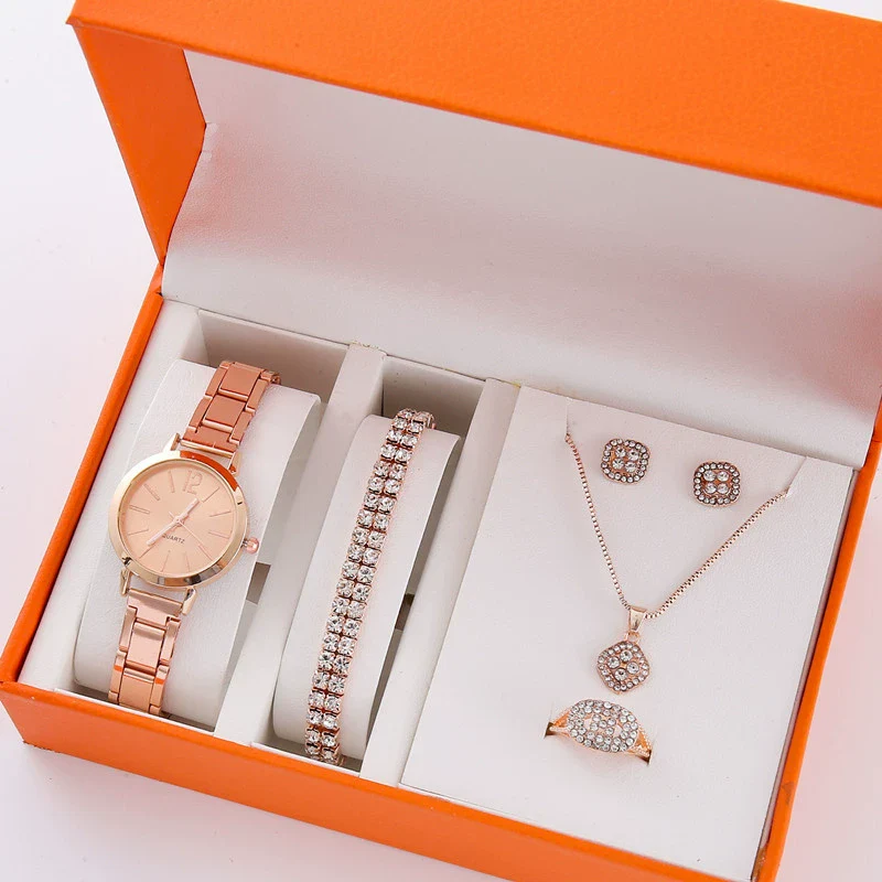Wholesale Alloy Casual Round Women's Watch Jewelry With Rose Gold Buckle - Image 13