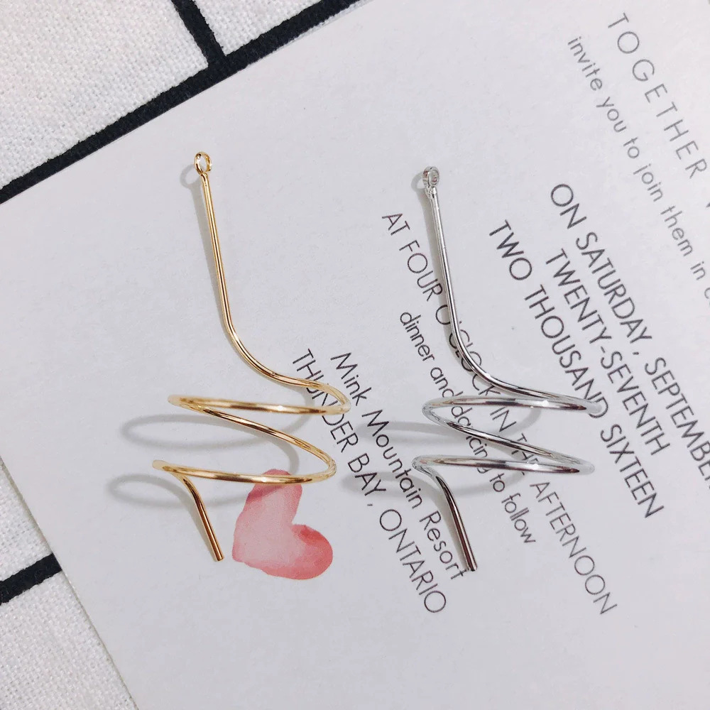Wholesale Alloy Conch Shape Gold Plated Long Earrings Jewelry Accessories - Image 4