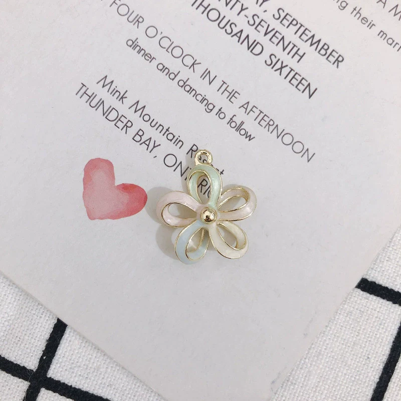 Wholesale Alloy Dripping Oil Butterfly Hollow Flower Three Dimensional Rose Earrings Jewelry Accessories - Image 10