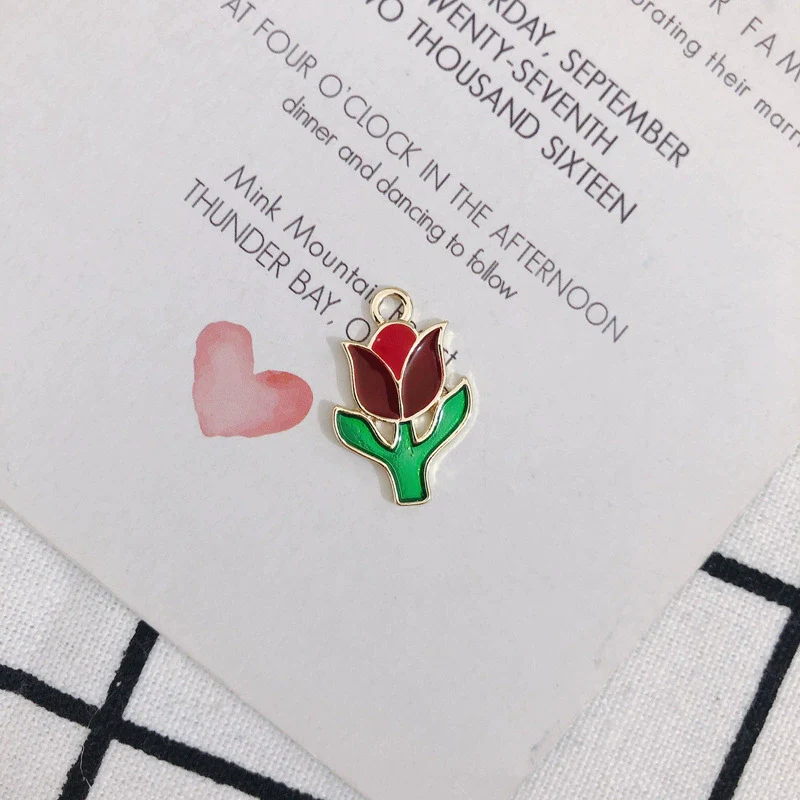 Wholesale Alloy Dripping Oil Butterfly Hollow Flower Three Dimensional Rose Earrings Jewelry Accessories - Image 6