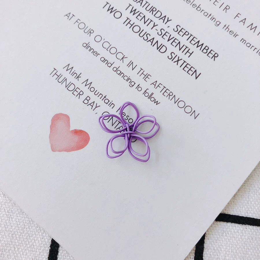 Wholesale Alloy Ear Jewelry Accessories With Color Petals Double Hollow Flowers And Baking Paint - Image 15