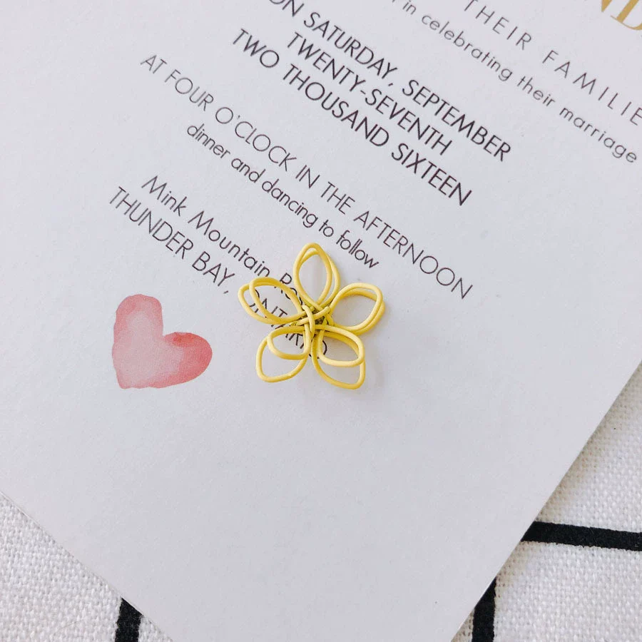 Wholesale Alloy Ear Jewelry Accessories With Color Petals Double Hollow Flowers And Baking Paint - Image 9